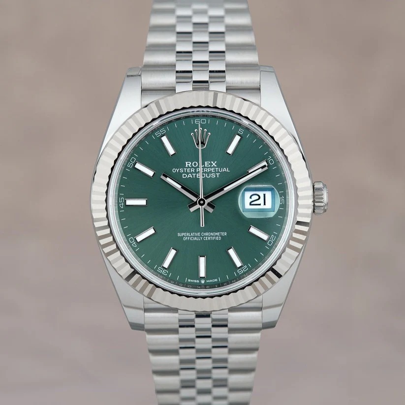 ETA031- Rolex Datejust Mint Green Flutted 126334 3235