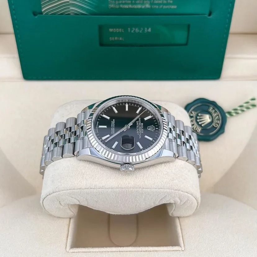 ETA067- Rolex Datejust Black Dial 126334 3235