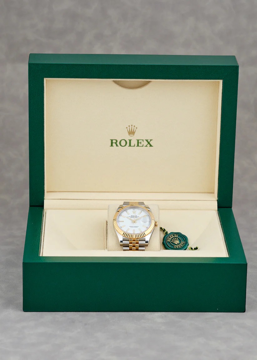 ETA075- Rolex Datejust Two Tone White 126333 3235